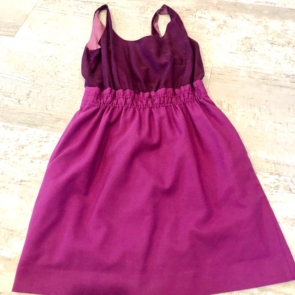 J crew plum and lavender dress